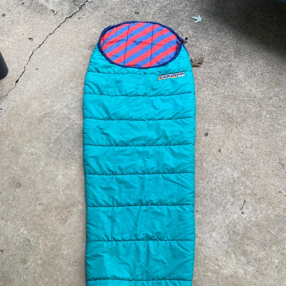Swedish Caravan Camp Down 0° vintage sleeping bag size medium